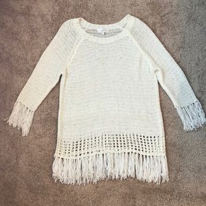 Entro Ribbon Fringe Sweater